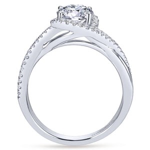 14KT White Gold Engagement Ring