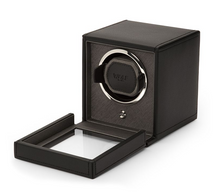 Load image into Gallery viewer, WOLF Cub Collection watch winder with cover and lock-in cuff...
