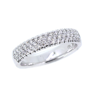 14KT white gold band with 0.50ctw round diamonds, G/H-VS2/SI...