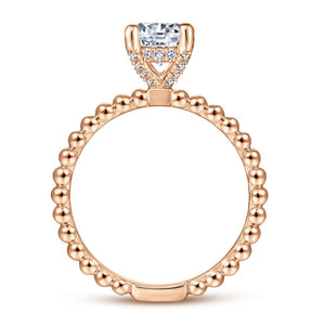 14KT Rose Gold Solitaire Ring