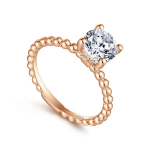 14KT Rose Gold Solitaire Ring