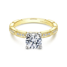 Load image into Gallery viewer, 14KT White and Yellow Gold Two-Tone Engagement Ring
