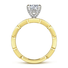Load image into Gallery viewer, 14KT White and Yellow Gold Two-Tone Engagement Ring
