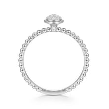 Load image into Gallery viewer, 14K White Gold Diamond Ladies Ring, 0.06ctw, H/I-SI

