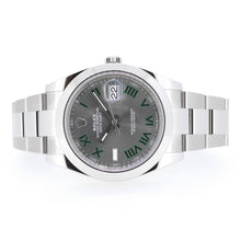 Load image into Gallery viewer, Rolex DateJust 41, Stainless Steel, &quot;Wimbledon&quot; dial
