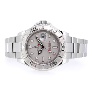 Rolex Yacht-Master, Stainless Steel, Platinum Bezel, 40mm