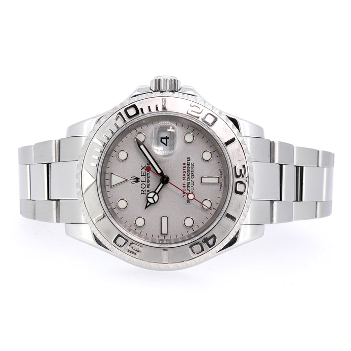 Rolex Yacht-Master, Stainless Steel, Platinum Bezel, 40mm