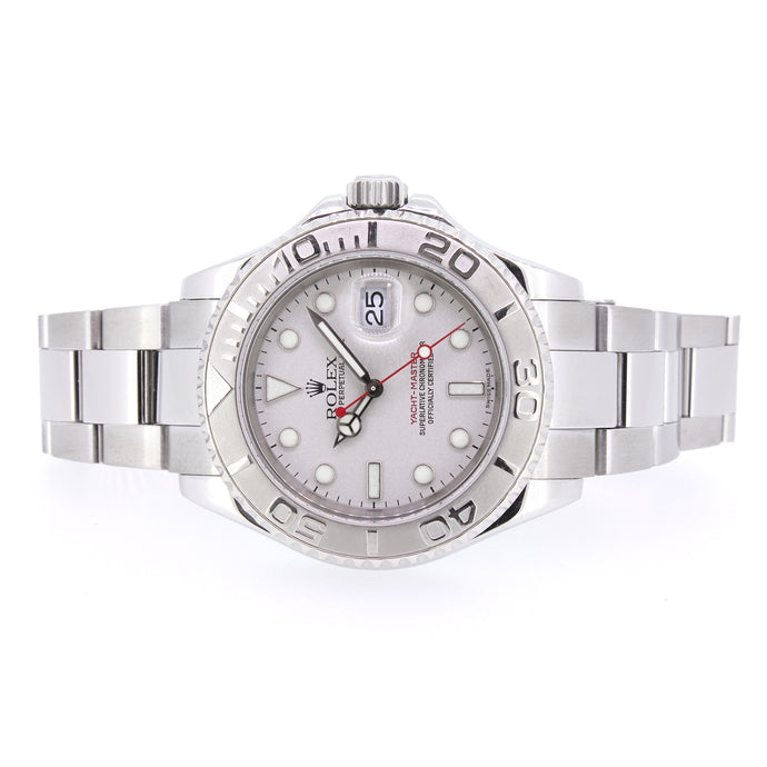 Rolex Yacht-Master, Stainless Steel, Platinum Bezel, 40mm