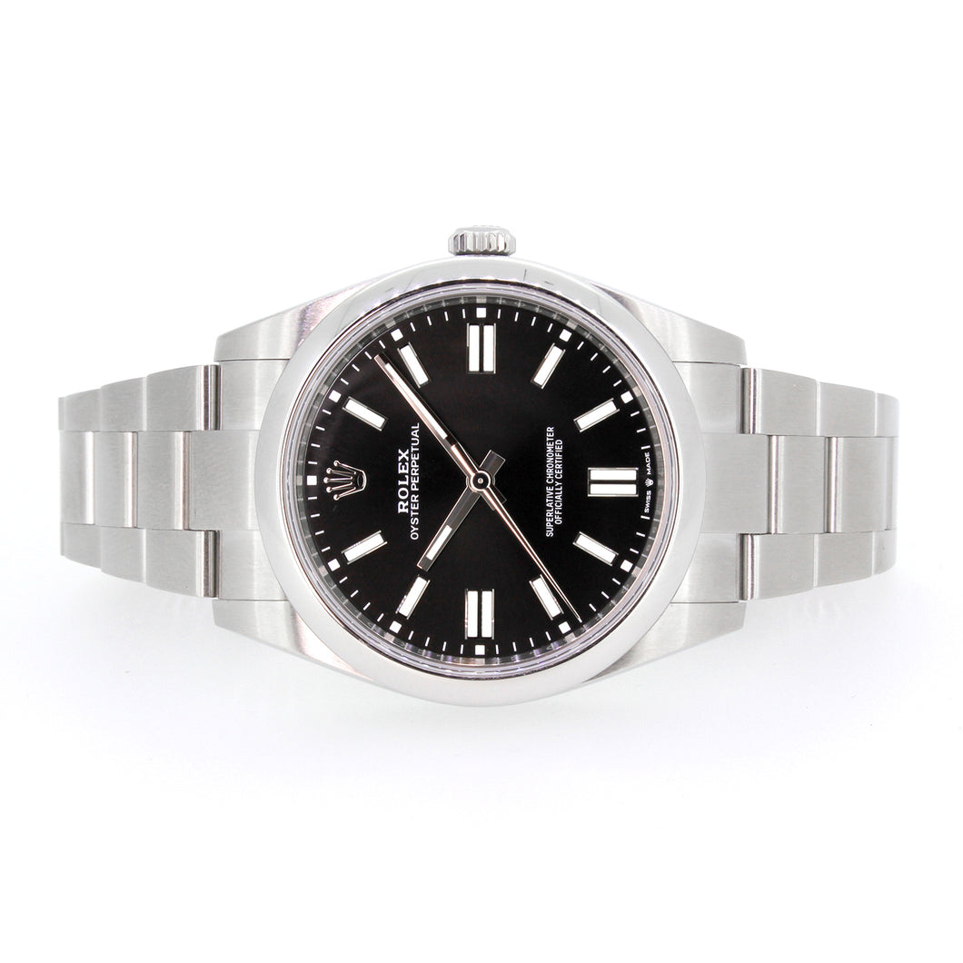 Rolex Oyster Perpetual 41, Stainless Steel, Black Dial