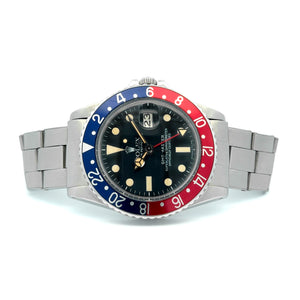 Rolex GMT-Master "Pepsi", Stainless Steel, Oyster Bracelet, Vintage 1968, 40mm