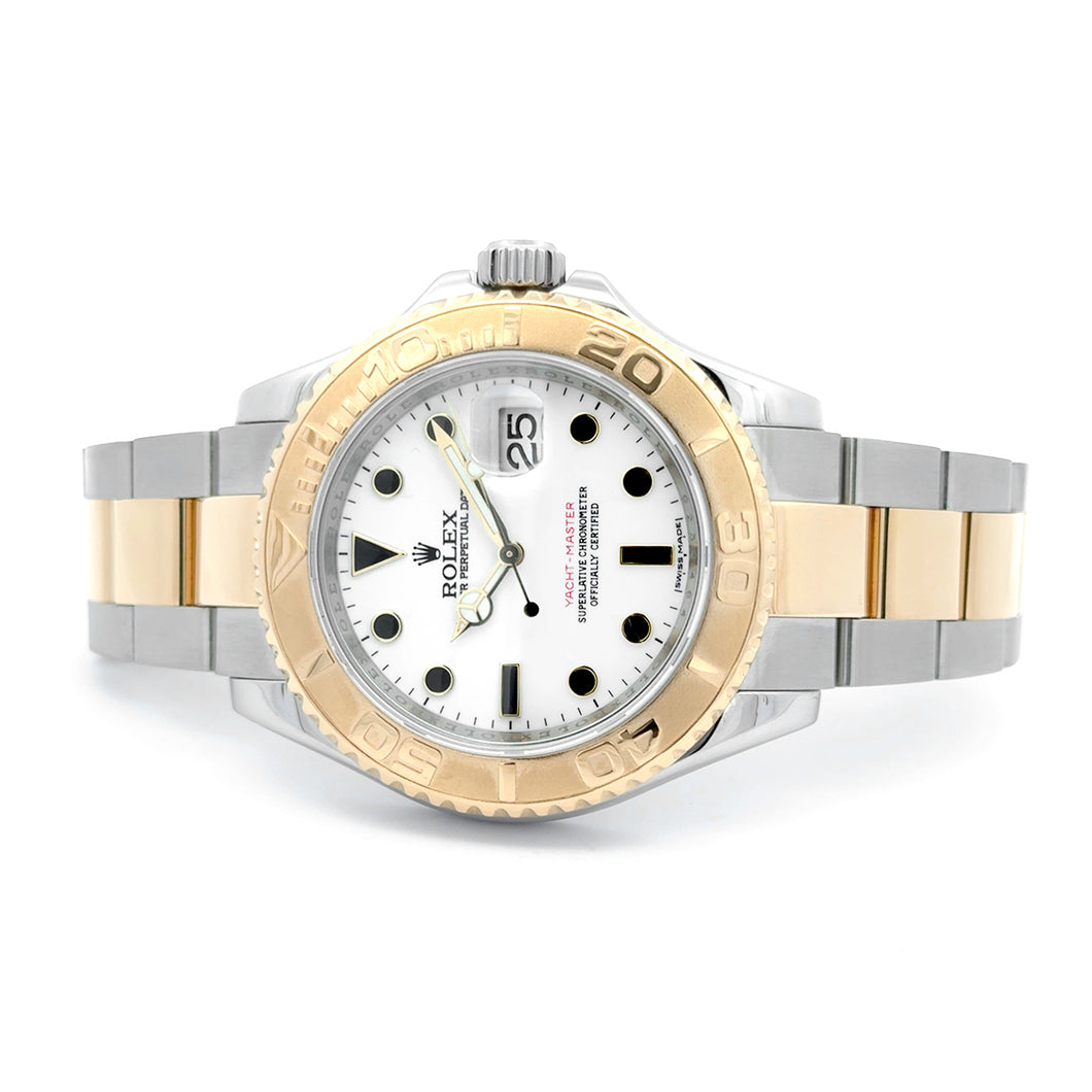 Rolex Yacht-Master, Steel and Yellow Gold, White Dial, 40mm