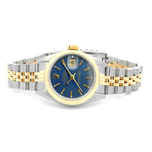 Rolex DateJust, Steel and 18KT Yellow Gold, Tapestry Dial, 26mm