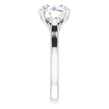 Load image into Gallery viewer, 14KT White Gold solitaire engagement ring for 9.4mm round
