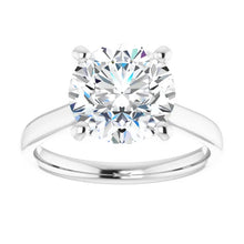 Load image into Gallery viewer, 14KT White Gold solitaire engagement ring for 9.4mm round
