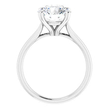 Load image into Gallery viewer, 14KT White Gold solitaire engagement ring for 9.4mm round
