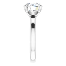 Load image into Gallery viewer, 14KT White Gold solitaire engagement ring for 8.8mm round
