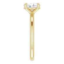 Load image into Gallery viewer, 14KT yellow gold solitaire engagement ring for 8x6mm oval ce...
