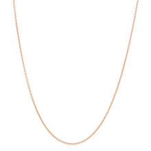 Load image into Gallery viewer, Rose Gold Cable Chain, 1.3mm, 18&quot; adjustable slide
