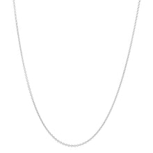 Load image into Gallery viewer, White Gold Cable Chain, 1.3mm, 18" adjustable slide
