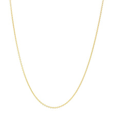 Load image into Gallery viewer, Yellow Gold Cable Chain, 1.6mm, 18&quot; adjustable slide
