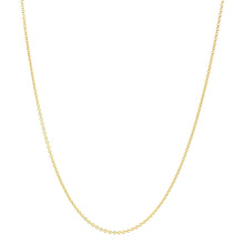 Load image into Gallery viewer, 18KT yellow gold round cable chain, 2.2 mm, 18 inches.
