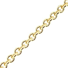 Load image into Gallery viewer, 18KT yellow gold round cable chain, 2.2 mm, 18 inches.
