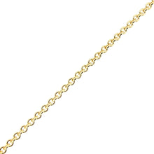 Load image into Gallery viewer, Yellow Gold Cable Chain, 1.3mm, 18" adjustable slide
