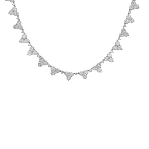 18KT white gold necklace with 12.25ctw round diamonds, G/H-S...