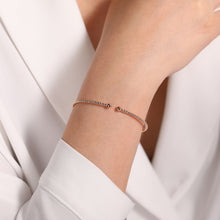 Load image into Gallery viewer, 14K Rose Gold Beaded Bujukan Bangle, Sz 6.25
