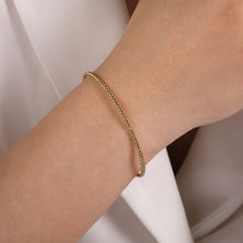 Load image into Gallery viewer, 14K Yellow Gold Beaded Bujukan Bangle, Size 6.25
