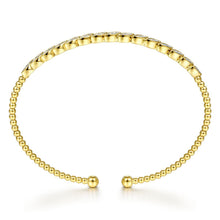 Load image into Gallery viewer, 14k yellow gold diamond bangle, 0.36ctw H/I-SI
