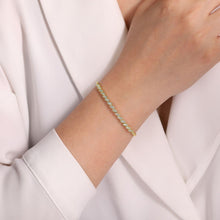 Load image into Gallery viewer, 14k yellow gold diamond bangle, 0.36ctw H/I-SI
