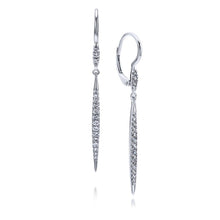 Load image into Gallery viewer, 14KT white gold earrings with 0.30ctw round diamonds, H/I-SI...
