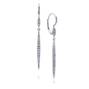 14KT white gold earrings with 0.30ctw round diamonds, H/I-SI...