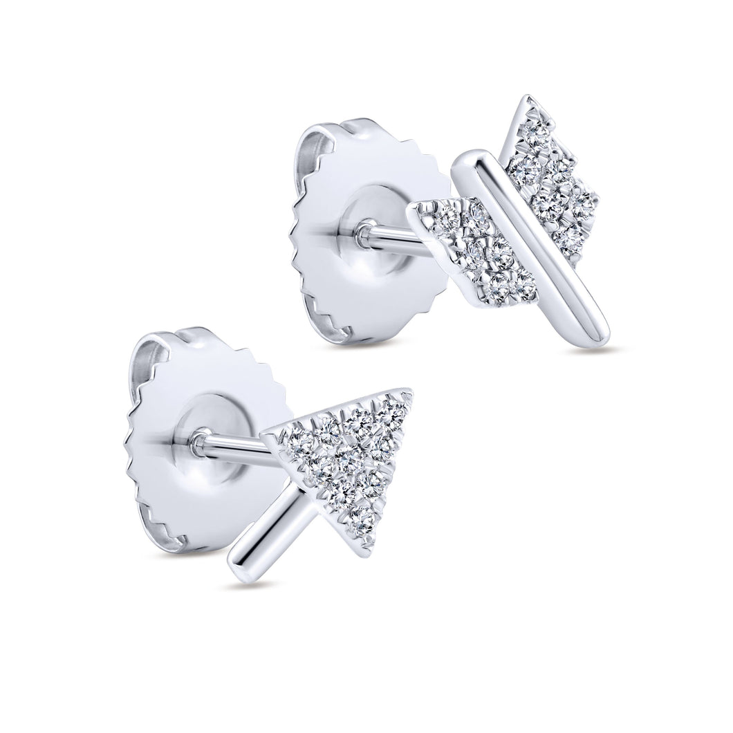 14KT White Gold Earrings