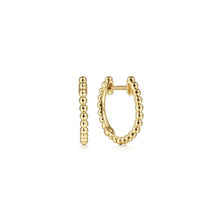 Load image into Gallery viewer, 14K Yellow Gold Bujukan Huggies
