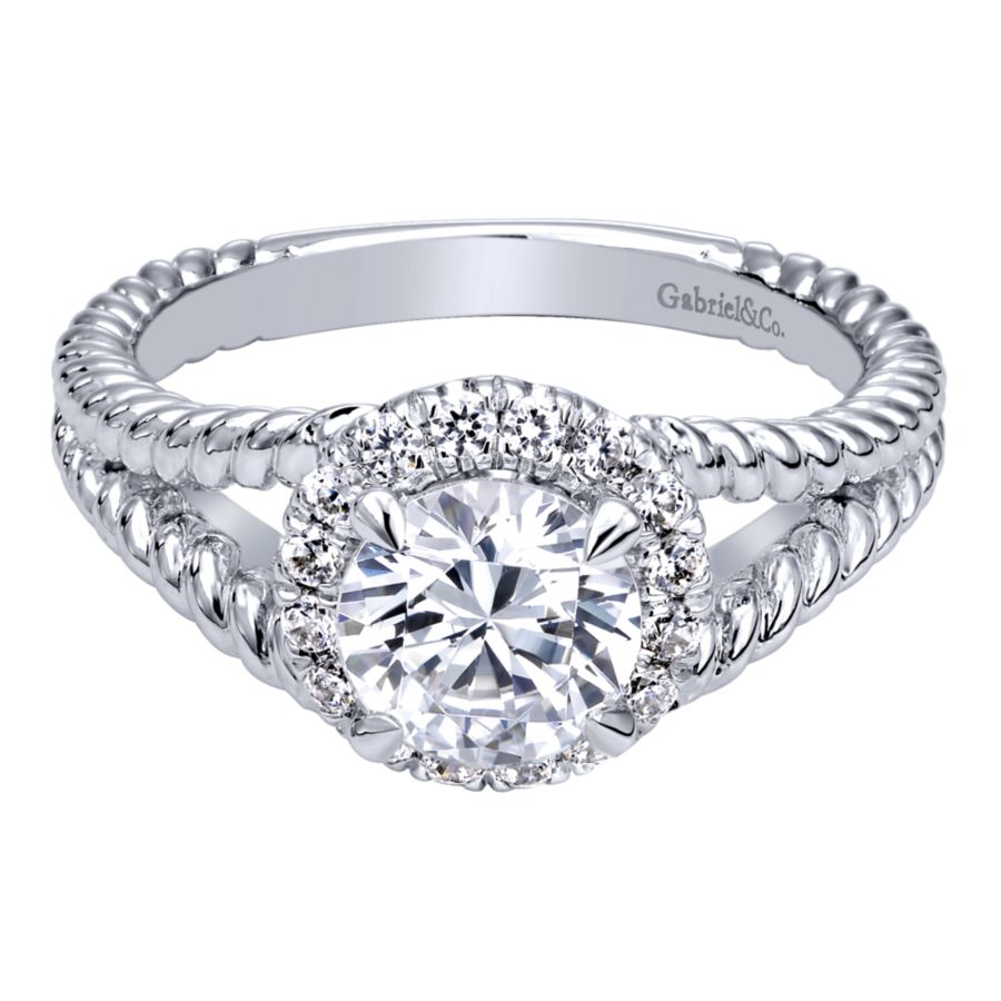 14KT White Gold Engagement Ring