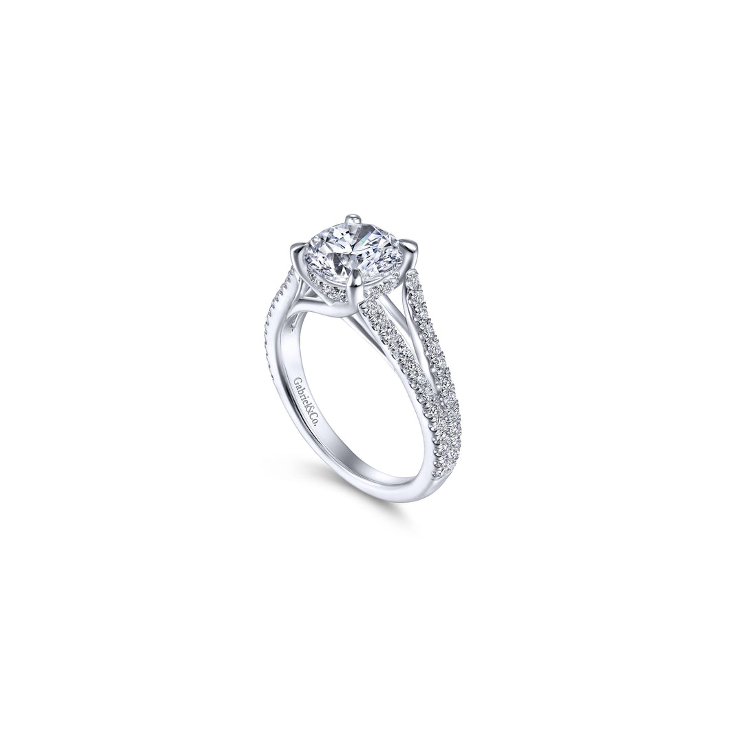 14KT White Gold Engagement Ring