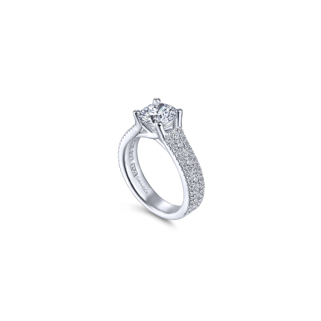 14KT White Gold Engagement Ring