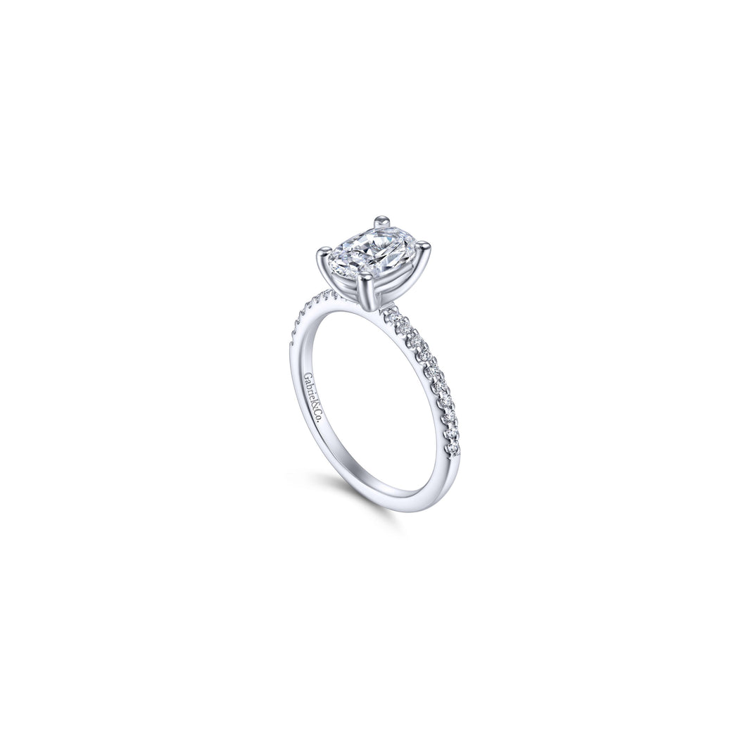 14KT White Gold Engagement Ring