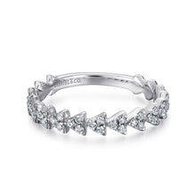 Load image into Gallery viewer, 14KT white gold band with 0.44ctw round diamonds, H/I-SI, se...
