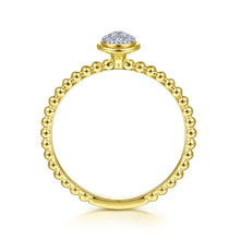 Load image into Gallery viewer, 14KT yellow gold round diamond cluster ring with Bujakan bea...
