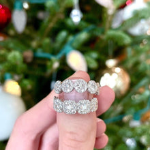 Load image into Gallery viewer, 14KT white gold ring with 1.45ctw round diamonds, G/H-SI, se...
