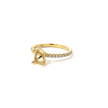 Load image into Gallery viewer, 18KT yellow gold engagement ring with 0.38ctw round diamonds...
