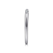Load image into Gallery viewer, 14KT white gold open band with 0.05ctw round diamonds, H/I-S...
