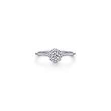 Load image into Gallery viewer, 14K White Gold Diamond Halo Promise Ring, 0.28ctw H/I-SI
