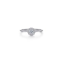 Load image into Gallery viewer, 14K White Gold Diamond Halo Promise Ring, 0.28ctw H/I-SI
