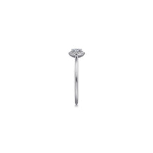 Load image into Gallery viewer, 14K White Gold Diamond Halo Promise Ring, 0.28ctw H/I-SI
