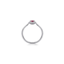 Load image into Gallery viewer, 14K White Gold PT - Pink Tourmaline Ring, 0.06ctw H/I-SI, 0....
