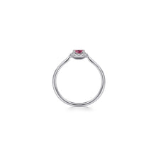 Load image into Gallery viewer, 14K White Gold PT - Pink Tourmaline Ring, 0.06ctw H/I-SI, 0....
